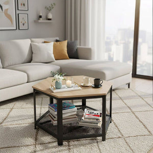 Couchtisch Norwich Industrial Holz hell, Eiche Sonoma
