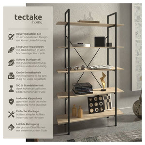 Regal Glasgow Industrial Holz hell, Eiche Sonoma