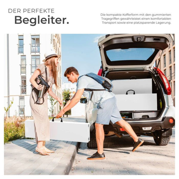 2er Set Campingklappbank Panja weiss