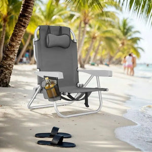 Aluminium Strandstuhl Coral grau pro Stück