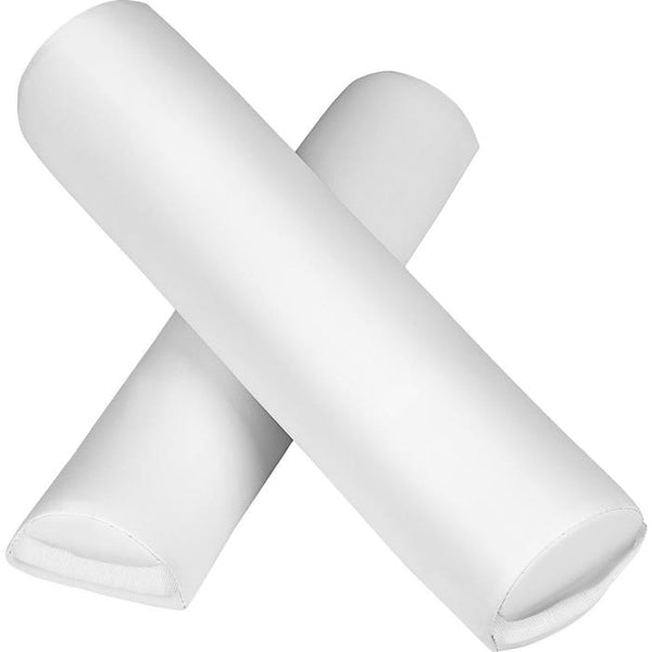 3 Zonen Massageliege mit 5cm Polsterung, Rollen und Aluminiumgestell weiss