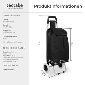 Einkaufstrolley schwarz