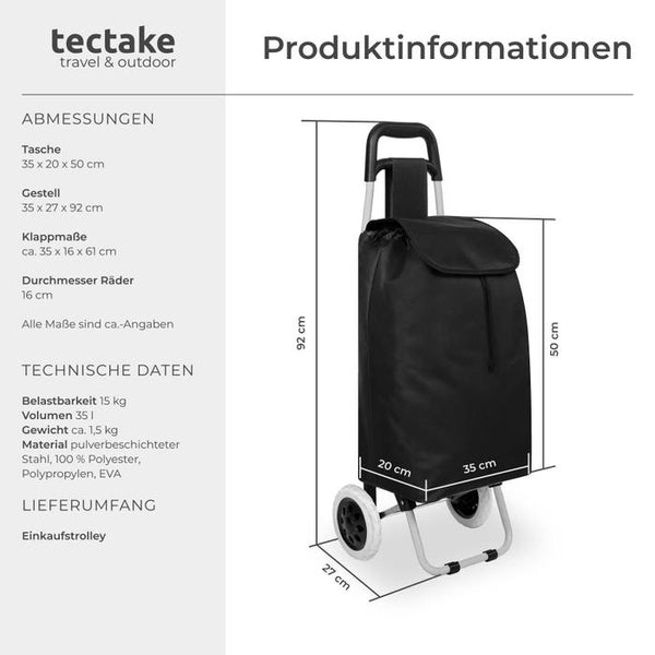 Einkaufstrolley schwarz