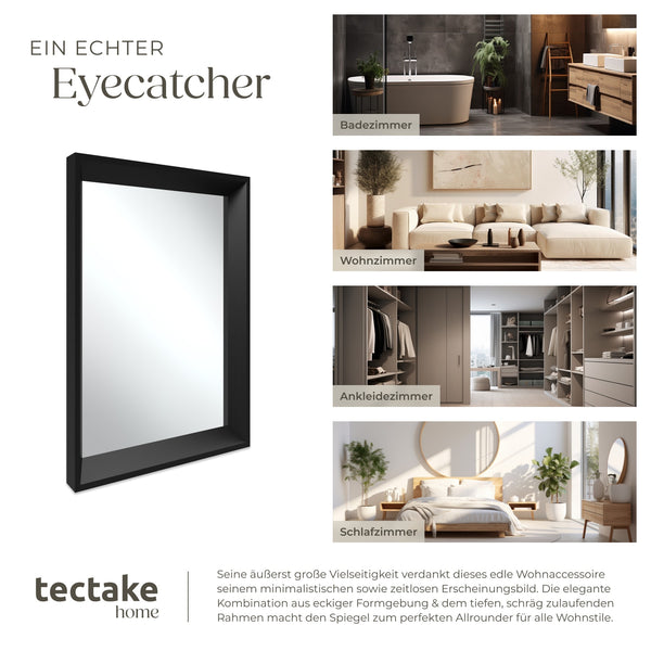 Rechteckiger Wandspiegel Elina 50 x 70 cm