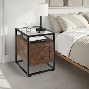 Nachttisch Kidderminster 40x43x60,5cm Industrial dunkelbraun
