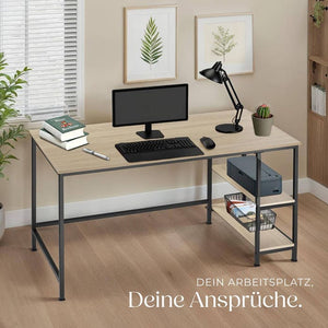 Computer-Schreibtisch Canton Industrial Holz hell, Eiche Sonoma