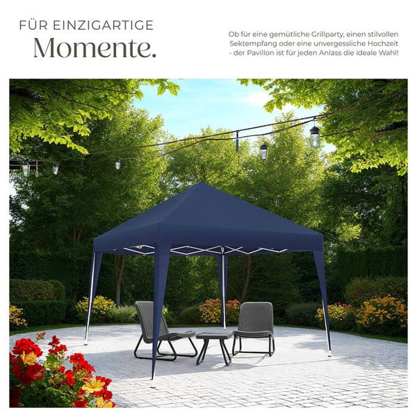 Faltbarer Pavillon Linosa 3x3 m blau