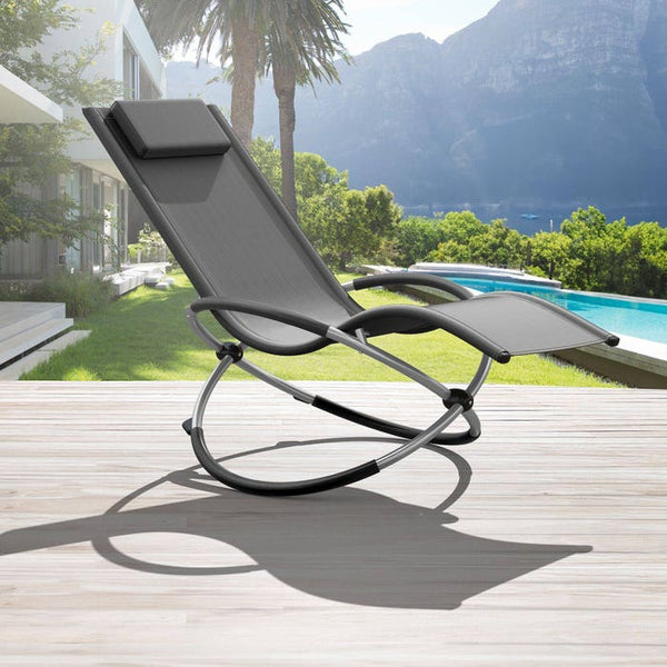 Sonnenliege Paulina grau