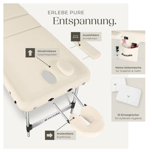 3 Zonen Massageliege Ko Tao beige