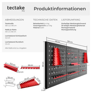 Werkzeuglochwand