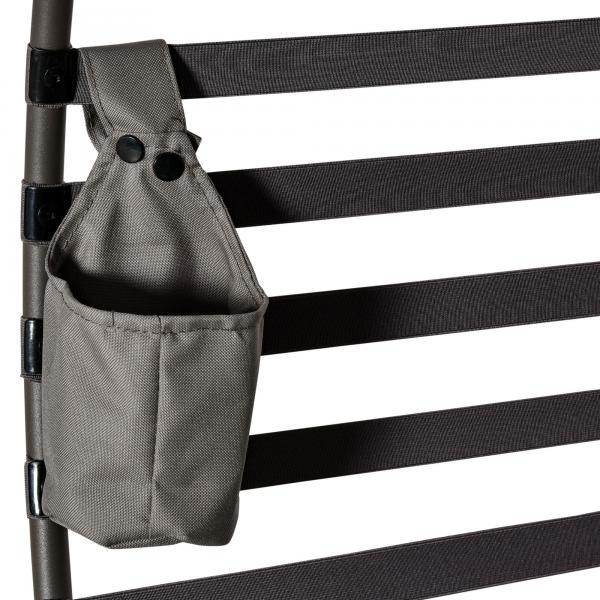 Papasansessel Loungesessel faltbar Korb-Stuhl oval Sandbraun