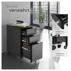 Aktenrollschrank Parvus schwarz