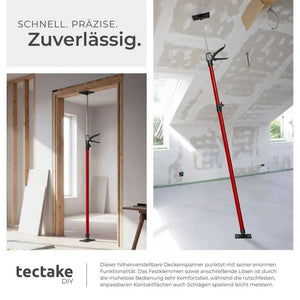 2er Set Teleskop-Deckenstützen rot 115 - 290 cm