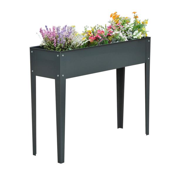 Hochbeet Kräuterbeet Pflanzkasten 100 x 30 x 80 cm