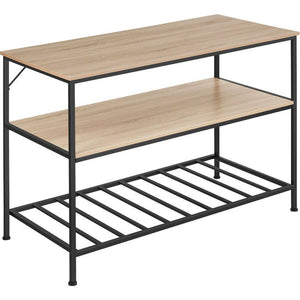 Küchenregal Akeley Industrial Holz hell, Eiche Sonoma