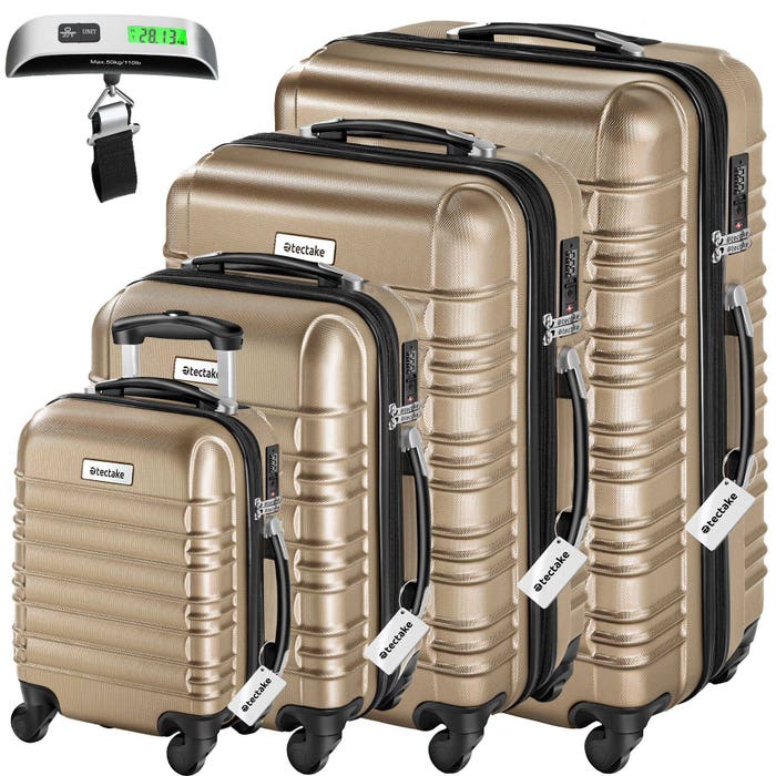 Set di valigie rigide Mila champagne