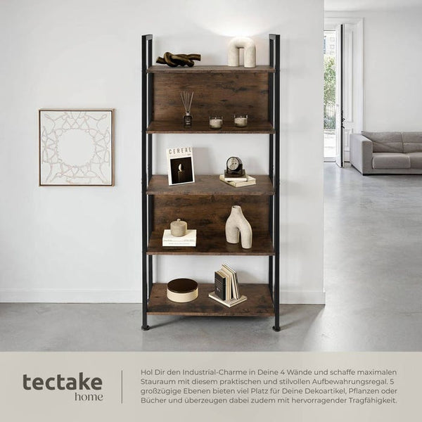 Regal Westport Industrial Holz dunkel, rustikal