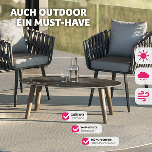 Ovaler Couchtisch Acerra natur