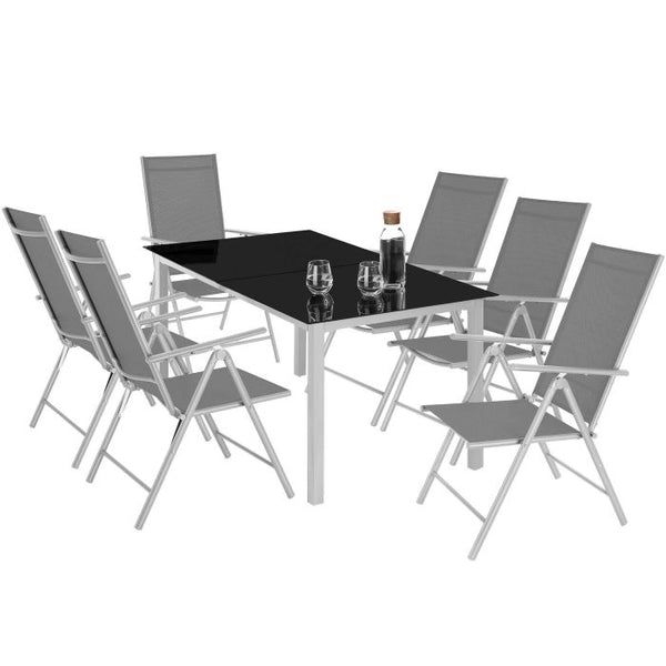 Gartenstuhl Marcellino silber 2er Set