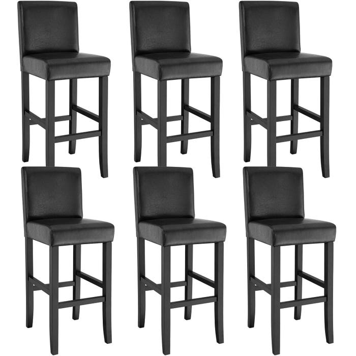 Barhocker schwarz 6er Set