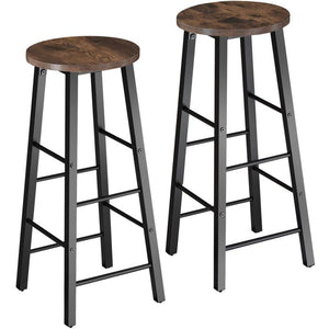 2 Barhocker Keynes Industrial dunkelbraun
