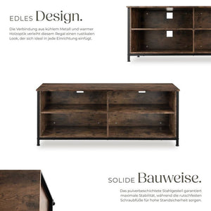 Sideboard Navan 147x41x60,5cm Industrial dunkelbraun