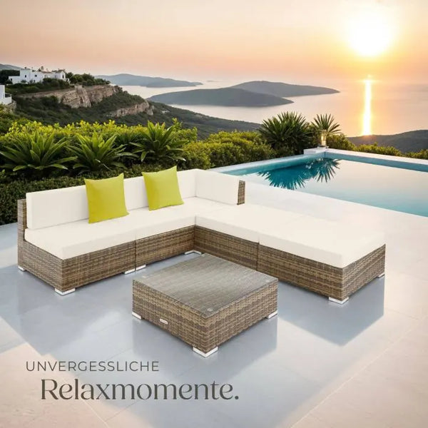 Aluminium Rattan Lounge Paris