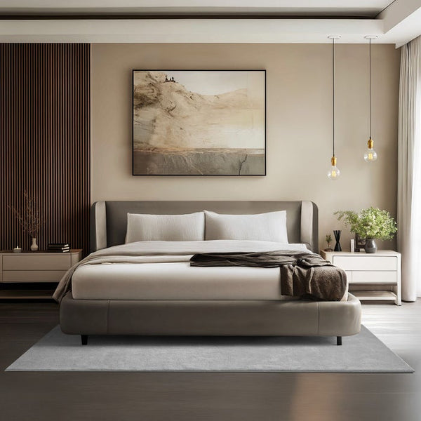 Short pile carpet Soft Zone gray 140 x 200 cm 