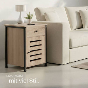 Nachttisch Waterford Industrial Holz hell, Eiche Sonoma