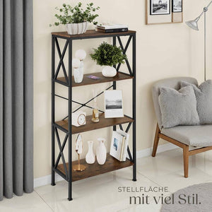 Regal Barry Industrial Holz dunkel, rustikal
