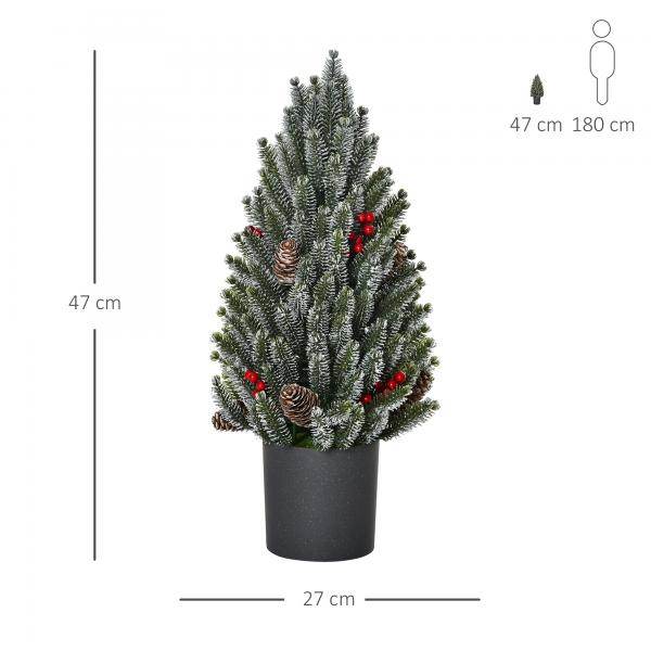 Künstlicher Weihnachtsbaum 27 cm x 27 cm x 47 cm