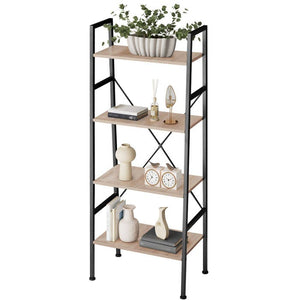 Leiterregal Newcastle 57,5 x 35,5 x 139cm - industrial hellbraun