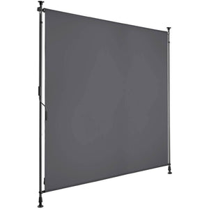 Klemmmarkise Taija dunkelgrau 150 x 310 cm