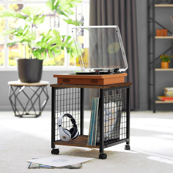 Beistelltisch Gary 40x40x48cm Industrial dunkelbraun