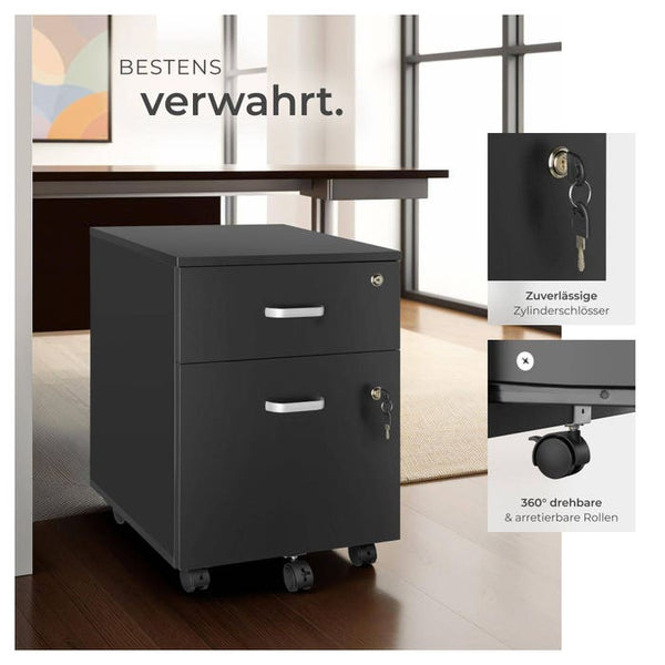 Rollcontainer Vagur schwarz