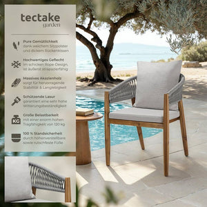 Gartenstuhl Manacor greige 6er Set