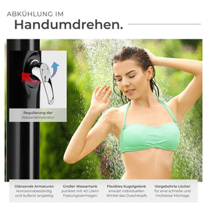 Solardusche Orinoco schwarz
