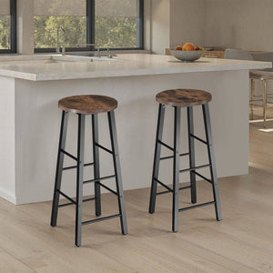 2 Barhocker Keynes Industrial dunkelbraun