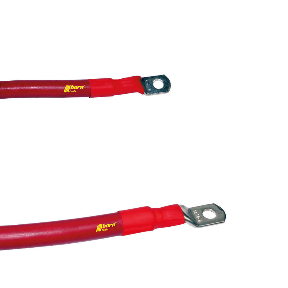 Kupferkabel 50 mm2 rot inkl 2x Kabelschuh - verschiedene Längen