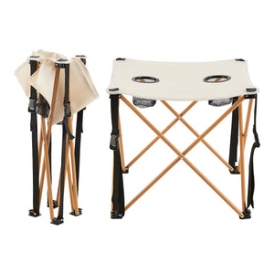 Camping garden furniture set Biancavilla 3-piece. Beige