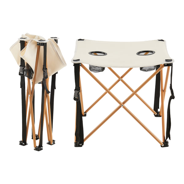 Camping garden furniture set Biancavilla 3-piece. Beige