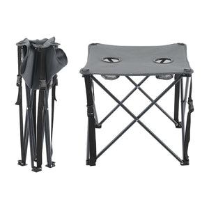 Camping garden furniture set Biancavilla 3-piece. Gray