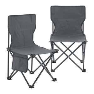 Camping garden furniture set Biancavilla 3-piece. Gray