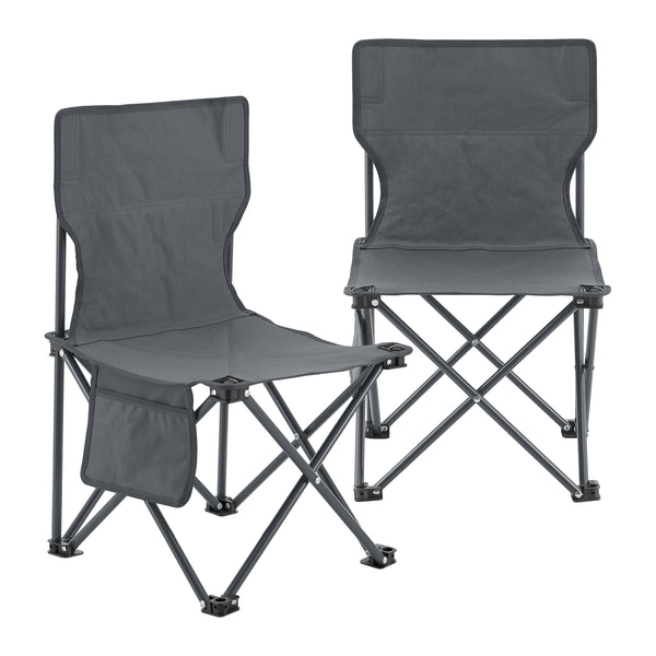 Camping garden furniture set Biancavilla 3-piece. Gray