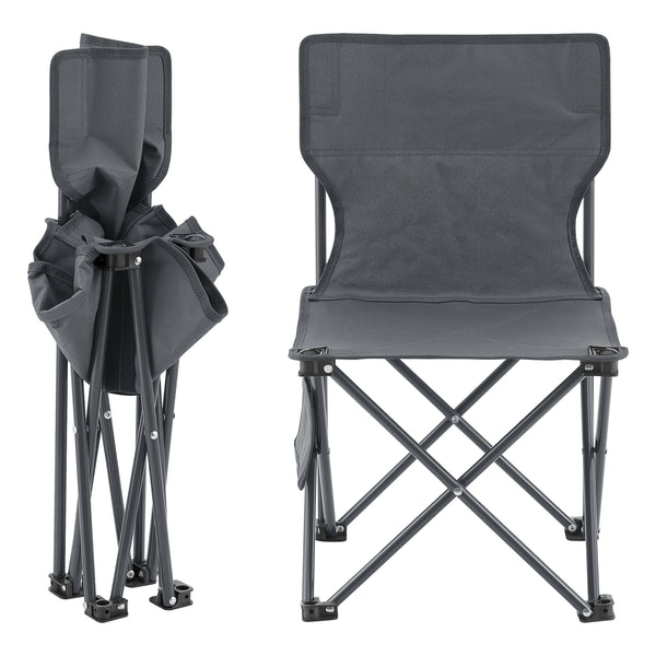 Camping garden furniture set Biancavilla 3-piece. Gray