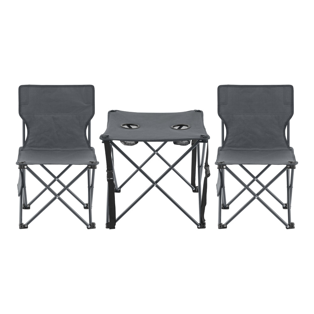 Camping Gartenmöbelset Biancavilla 3-tlg. Grau