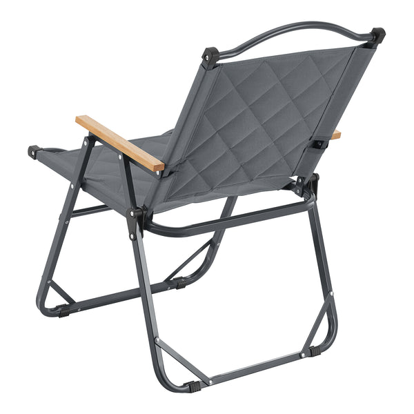 Camping garden furniture set Caltagirone 5-piece, grey