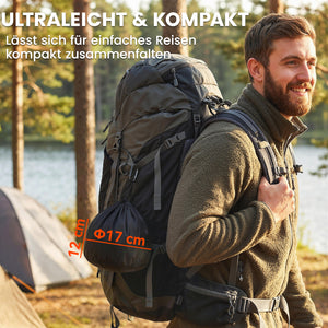 Camping Kochgeschirr Set Outdoor mit Topf Pfanne und Griff 8-teilig