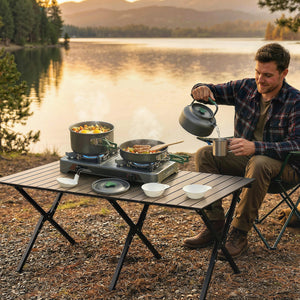 Camping Kochgeschirr Set Outdoor Geschirr für 4 bis 5 Personen