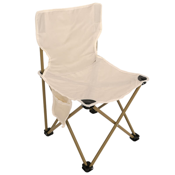 Campingset Faltbarer Tisch & 2 Klappstühle aus Metall weiss
